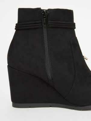 asda black wedges