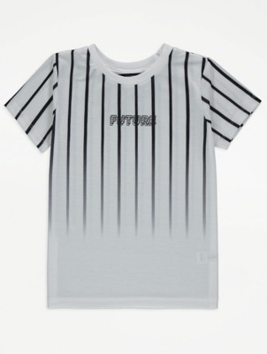 george at asda - blue and white striped graphic tee roblox