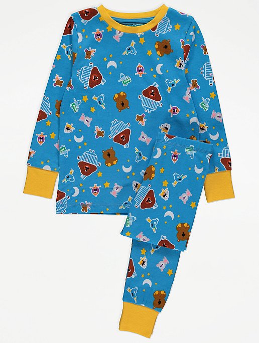 Boys HEY DUGGEE pyjamas,100% Cotton character nightwear 12mths 4yrs BLUE New 