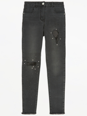 glitter jeans asda