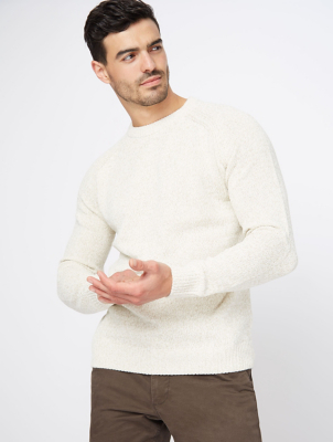 fitted cream jumper