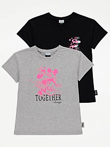 Tops T Shirts Girls 4 14 Years Kids George At Asda - pink cow print outfit roblox