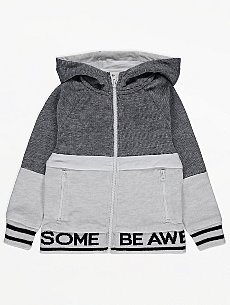 Boys Sweatshirts Hoodies Kids George At Asda - awesome light grey and black jacket roblox
