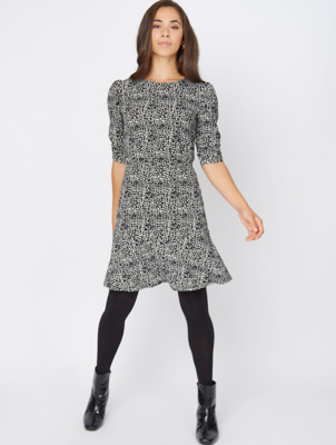 black leopard print dress