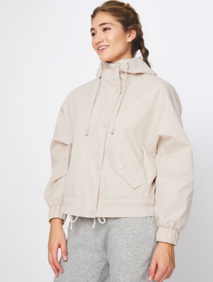 stone cropped cord jacket