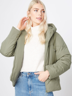 short padded hooded jacket