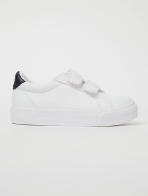 white strap trainers