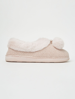 pale pink slippers