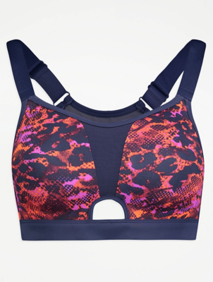 asda zip front sports bra