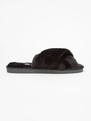 crossover mule slippers