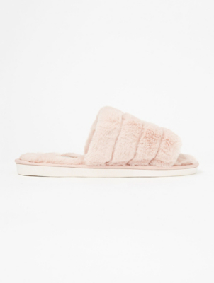 open toe slippers asda