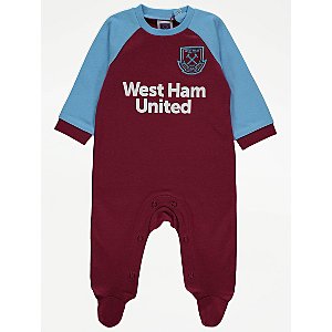 6-9 Months - ST Sleepsuit West Ham United F.C 