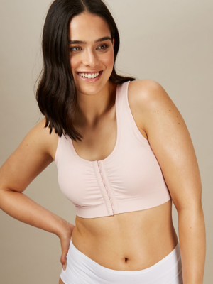 front fastening sports bra asda