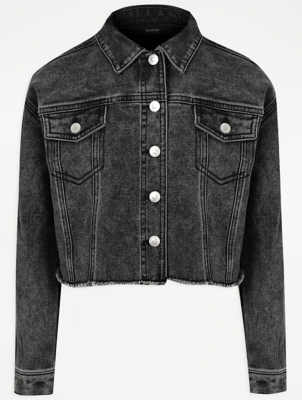 asda white denim jacket