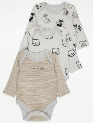 asda long sleeve baby vests