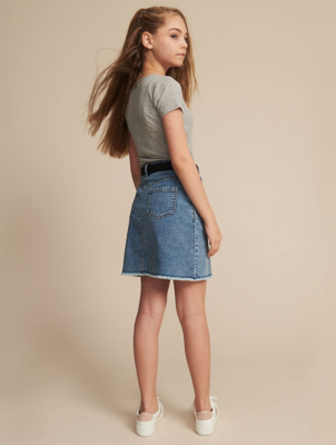 asda girls denim skirt
