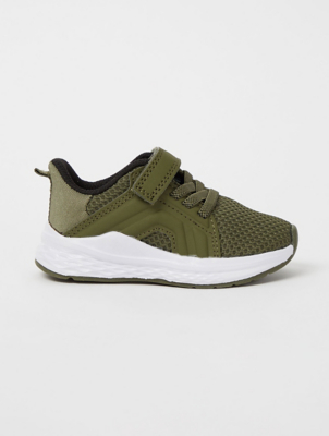 khaki mesh trainers