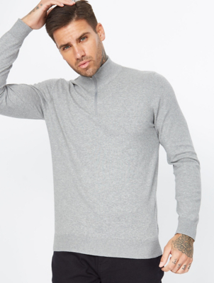 mock shirt jumper mens asda