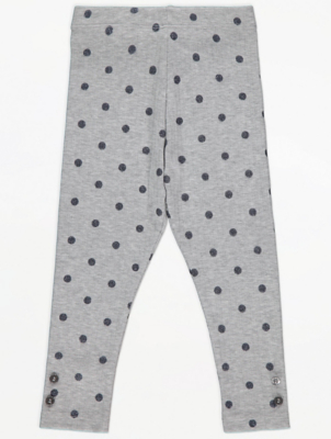 white polka dot leggings