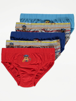 PAW Patrol Red Jersey Briefs 5 Pack