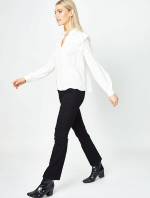 low rise stretch bootcut jeans
