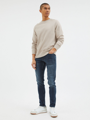 Dark Ink Slim Fit Jeans With Stretch Men at ASDA