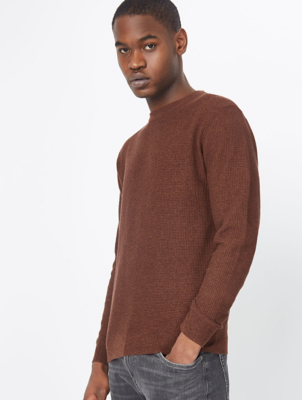 mock shirt jumper mens asda