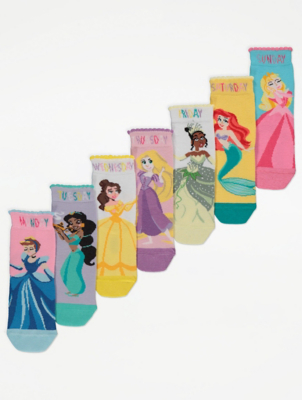 Disney Princess Weekday Socks 7 Pack
