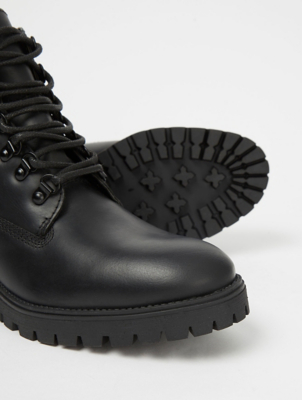 asda mens boots black