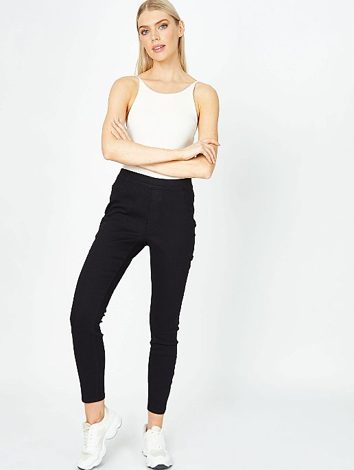 Black Elasticated Waistband Jeggings | Women | George at ASDA