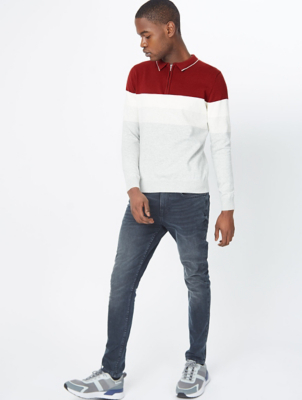 mock shirt jumper mens asda
