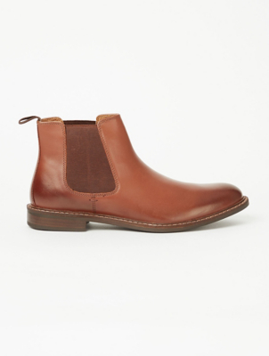 Tan Leather Chelsea Boots | Men 
