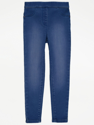 Blue Faded Wash Jeggings
