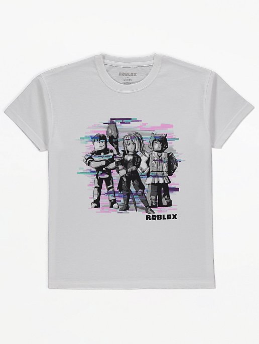 Roblox Glitch Graphic T Shirt Kids George At Asda - roblox shirt glitch