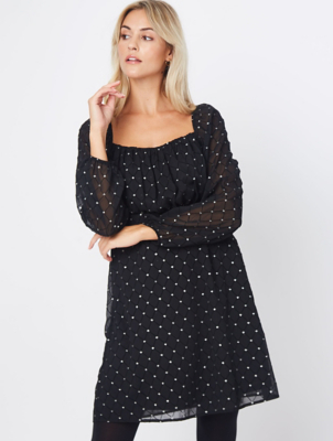 asda black sequin dress