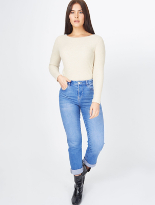 high waisted bootcut jeans asda