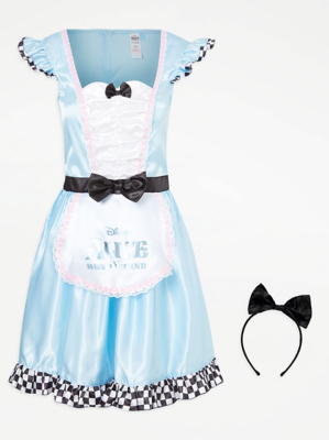 Disney Alice in Wonderland Fancy Dress Costume Women at ASDA
