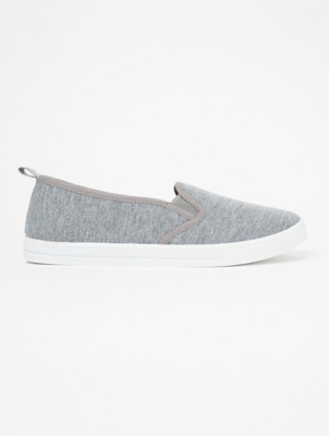 grey slip on pumps