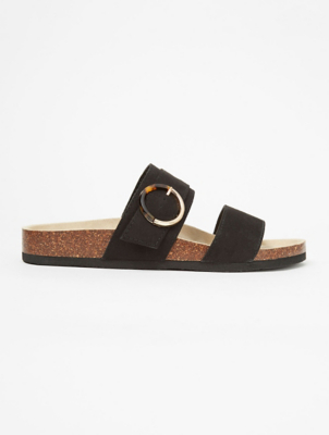 asda george black sandals