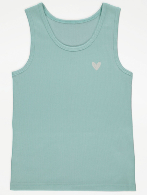 mint green vest top