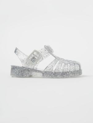 clear glitter jelly slides