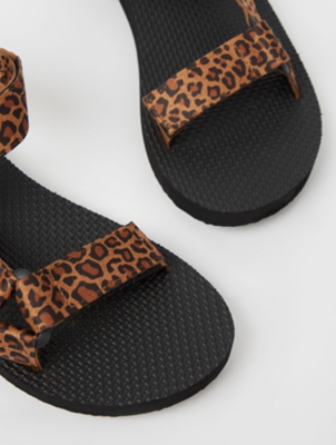 asda leopard print sandals