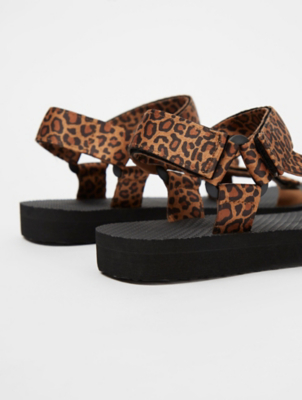 asda leopard print sandals