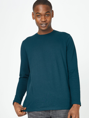 asda plain black t shirt