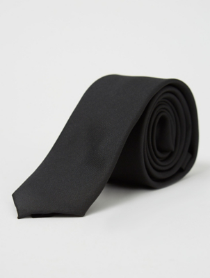 Black Slim Fit Tie Men at ASDA