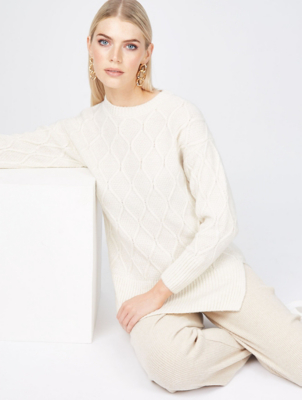 cable knit tunic
