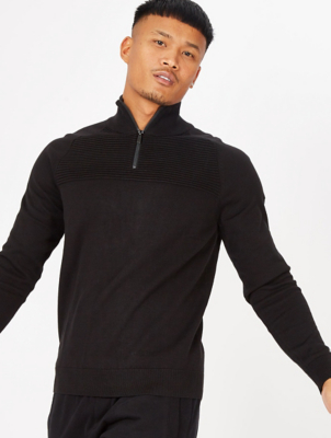 black zip jumper