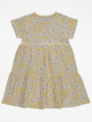 Yellow floral dress