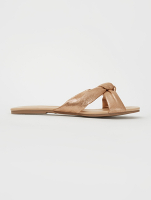 gold sandals asda