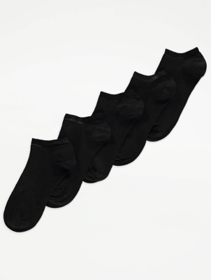 asda black trainer socks